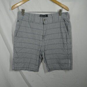 Billabong Premium Quality Men Grey 100% Cotton Shorts Size 32